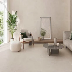 Ecoceramic Carrelage sol et mur intérieur en grès cérame émaillé effet pierre beige mat L.60 x l.60 cm x ép.8,5 mm, Basilea- Carrelage Mural Pour Cuisine|Carrelage Mural Pour Salle De Bains