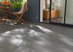 GoodHome Carrelage Mural Pour Wc|Carrelage Mural Pour Salle De Bains<Carrelage sol et mur intérieur anthracite effet pierre L.60 x l.30 cm x ép.9,5 mm, Oikos