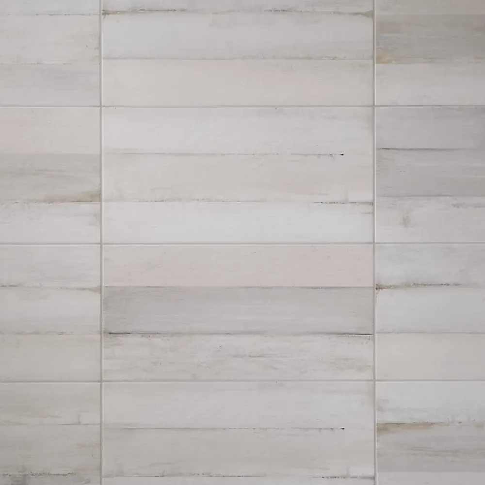 Carrelage sol et mur intérieur effet bois brut gris clair L.60 x l.30 cm x ép.8,7 mm, Norwegio- Carrelage Mural Pour Douche|Carrelage Mural Pour Salle De Bains