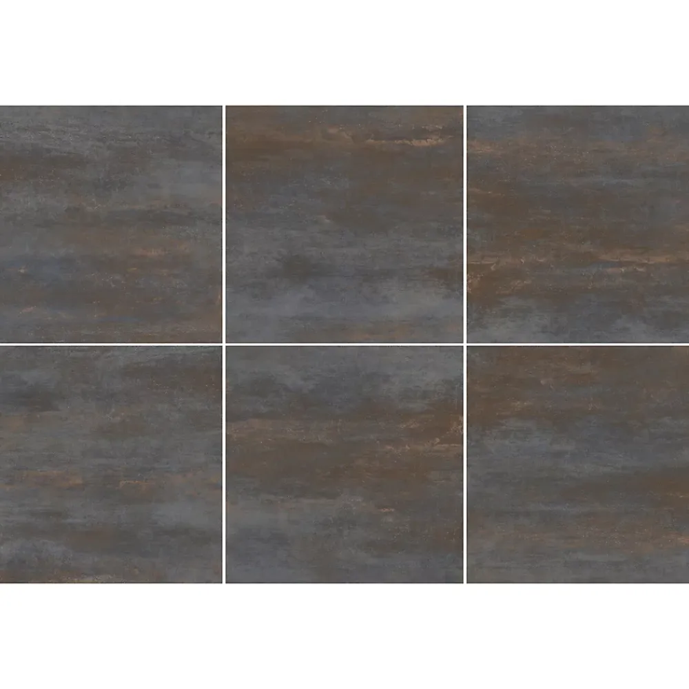 Gresmalt Carrelage sol et mur intérieur en grès cérame effet béton noir mat L.60 x l.60 cm x ép.7,4 mm, Upper- Carrelage Mural Pour Wc|Carrelage Mural Pour Cuisine