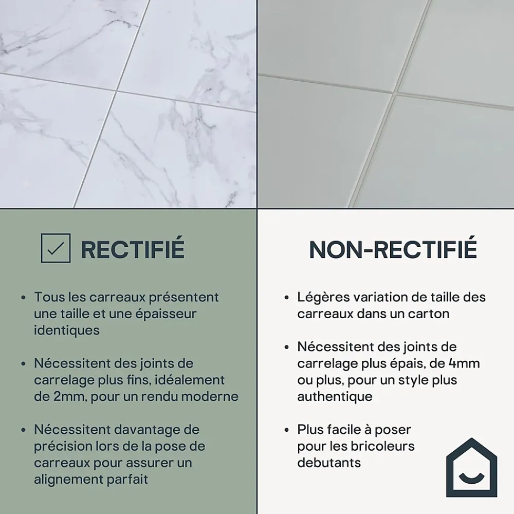 GoodHome Carrelage sol et mur intérieur en grés cérame émaillé effet marbre blanc poli L.60 x l.60 cm x ép.9 mm, Ultimate Marble- Carrelage Mural Effet Marbre|Carrelage Sol Effet Marbre