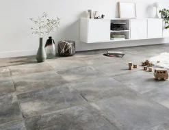 Carrelage Mural Pour Wc|Carrelage Mural Pour Salle De Bains<Carrelage sol et mur intérieur gris effet pierre L.60 x l.60 cm x ép.9 mm, Volcano