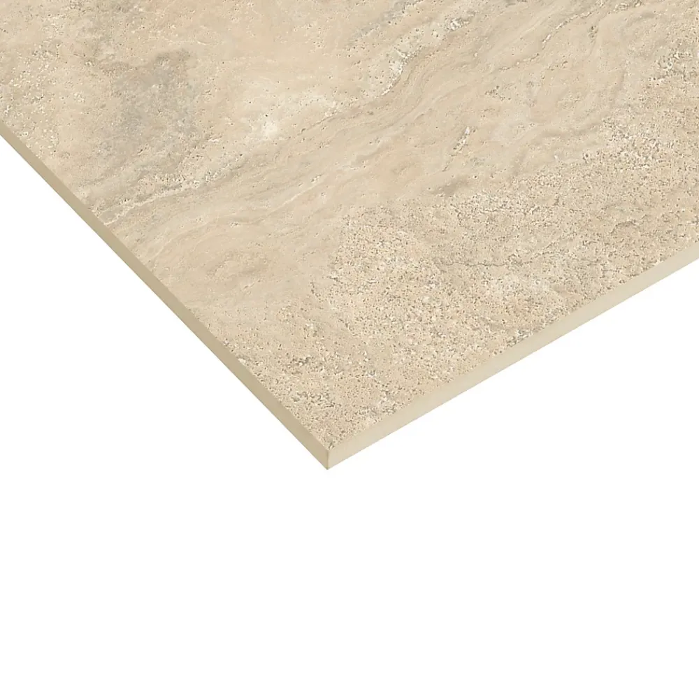 Carrelage sol et mur intérieur effet pierre beige L.60 x l.60 cm x ép.8 mm, Siena- Carrelage Mural Effet Pierre|Carrelage Mural Pour Douche