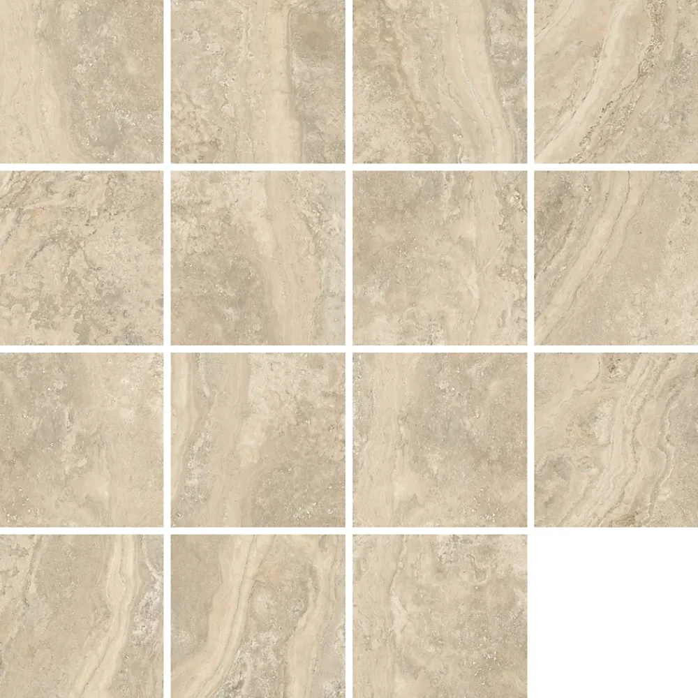Carrelage sol et mur intérieur effet pierre beige L.60 x l.60 cm x ép.8 mm, Siena- Carrelage Mural Effet Pierre|Carrelage Mural Pour Douche