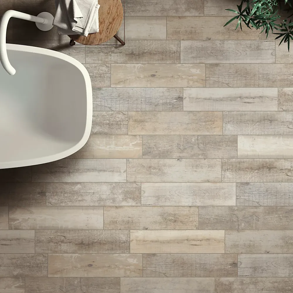 Carrelage Mural Effet Bois|Carrelage Mural Pour Douche<Carrelage sol et mur intérieur effet bois naturel L.60 x l.15 cm x ép.8 mm, Julyo