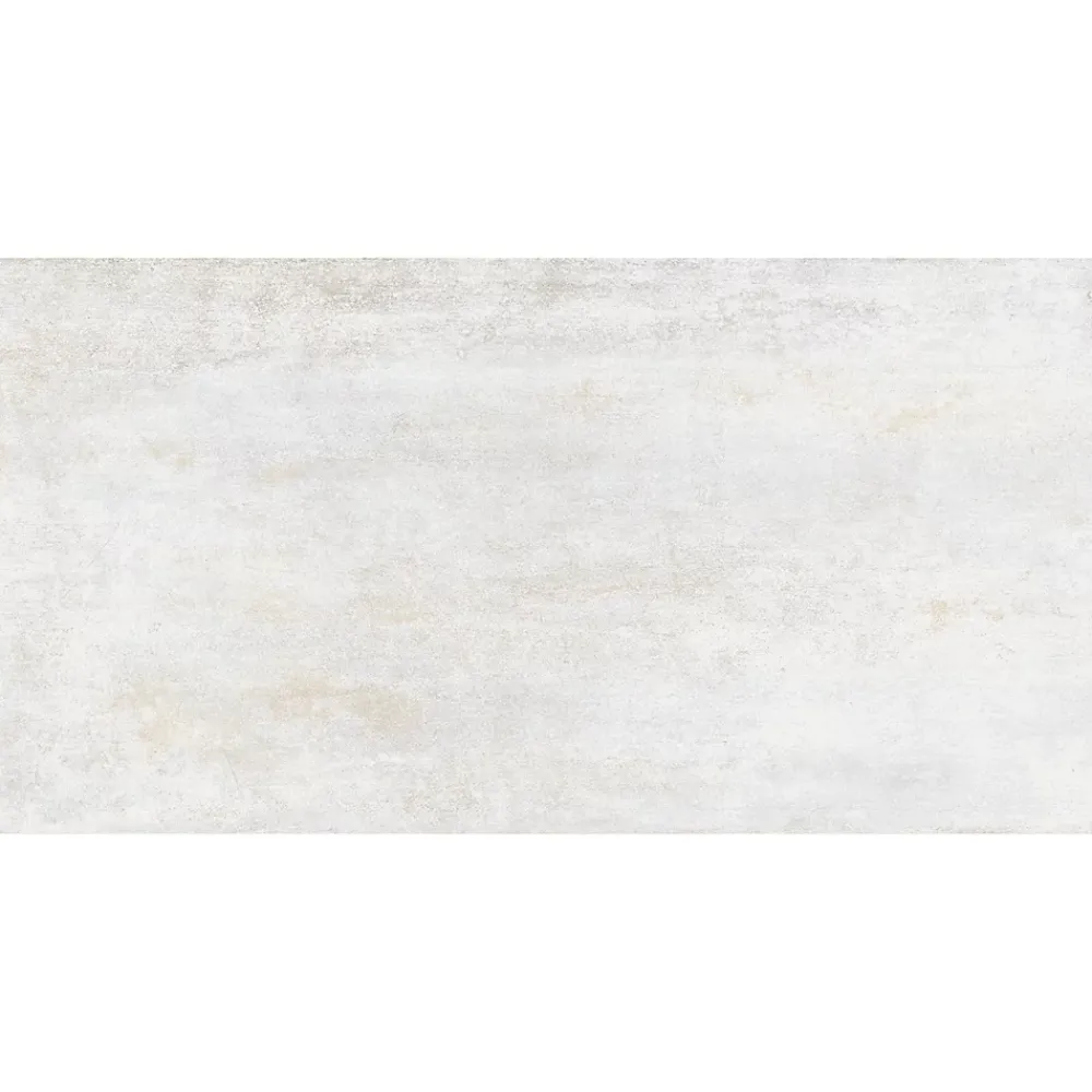 Gresmalt Carrelage Mural Effet Béton|Carrelage Mural Pour Douche<Carrelage sol et mur intérieur en grès cérame émaillé blanc mat L.60 x l.30 cm, Upper