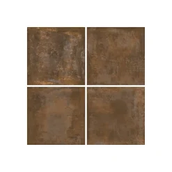 Carrelage sol et mur intérieur en grès cérame émaillé effet béton marron cuivré satin L.60 x l.60 cm x ép.8 mm, Malt- Carrelage Mural Effet Béton|Carrelage Sol Effet Béton