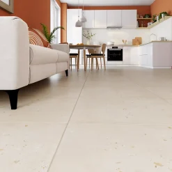 Carrelage Sol Effet Pierre<Carrelage sol et mur intérieur effet pierre beige L.60 x l.60 cm x ép.9,5 mm, Illusion