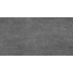 Carrelage sol et mur intérieur gris foncé effet pierre L.60,4 x l.30 cm x ép.7,4 mm, Mitha- Carrelage Mural Pour Wc|Carrelage Mural Effet Pierre