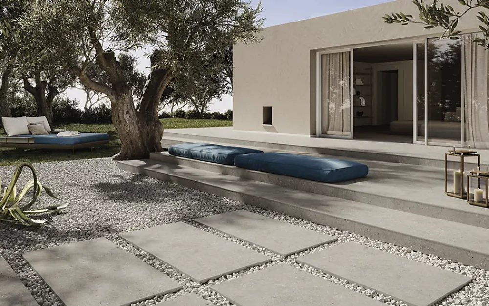 RAK Ceramics Carrelage Extérieur Et Terrasse<Carrelage sol et mur intérieur / extérieur effet béton Créative Concrète P Stone Grey l.60 X L.120 cm rectifié 1er choix R11