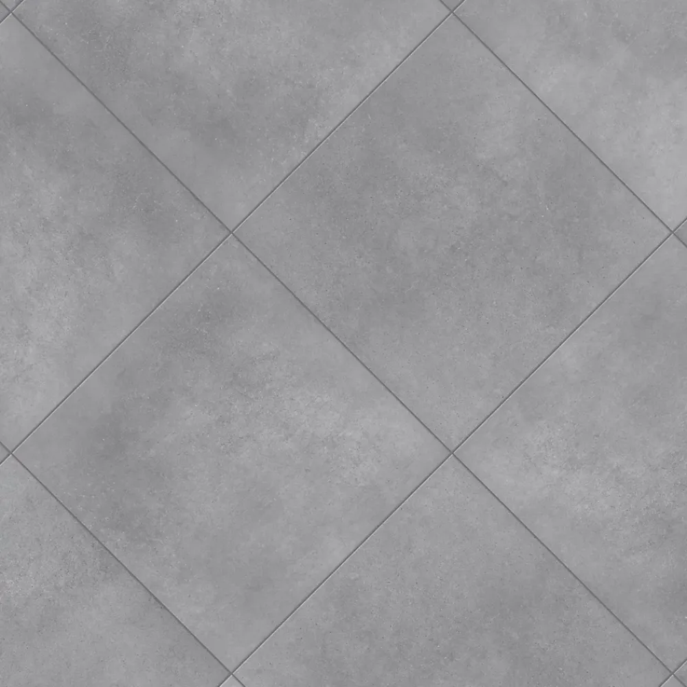GoodHome Carrelage Mural Effet Béton|Carrelage Mural Pour Douche<Carrelage sol et mur intérieur gris mat effet béton L.42.6 x l.42.6 cm x ép.7,4 mm, Konkrete