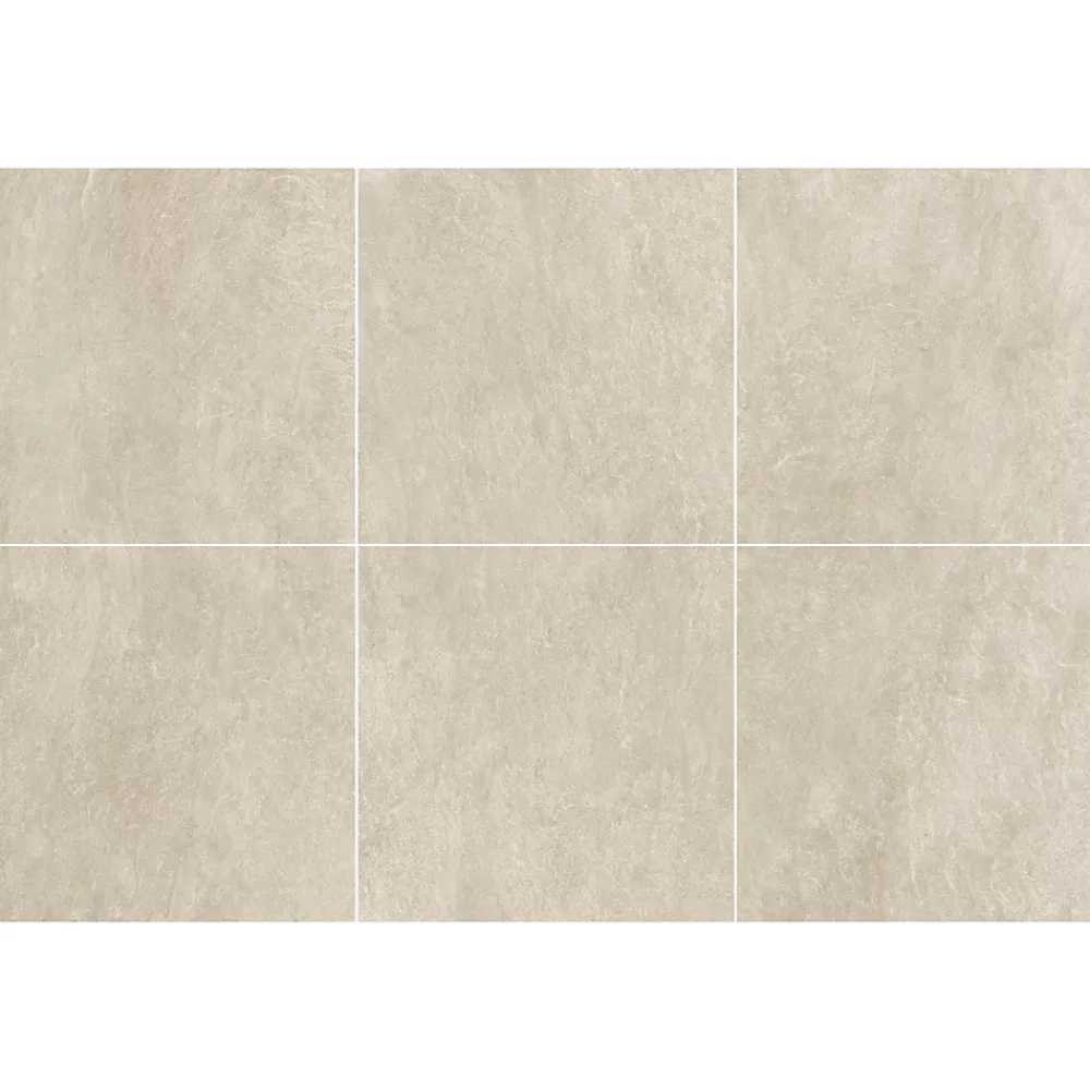 Carrelage Mural Pour Cuisine|Carrelage Mural Pour Salle De Bains<Carrelage sol et mur intérieur beige effet pierre L.60,4 x l.60,4 cm x ép.7,4 mm, Mitha