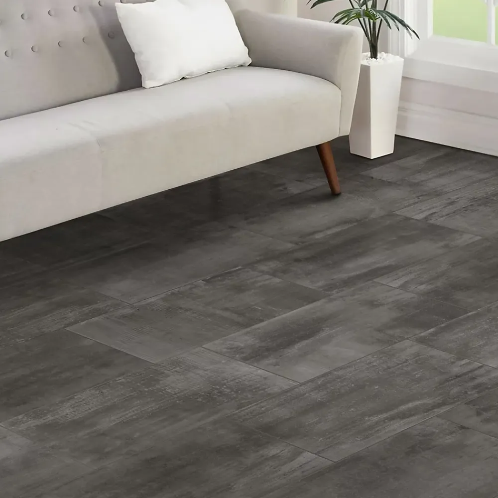 Carrelage sol et mur intérieur grès cérame brun effet pierre L.60 x l.30 cm x ép.9,5 mm, Dourtio- Carrelage Mural Effet Pierre|Carrelage Sol Effet Pierre