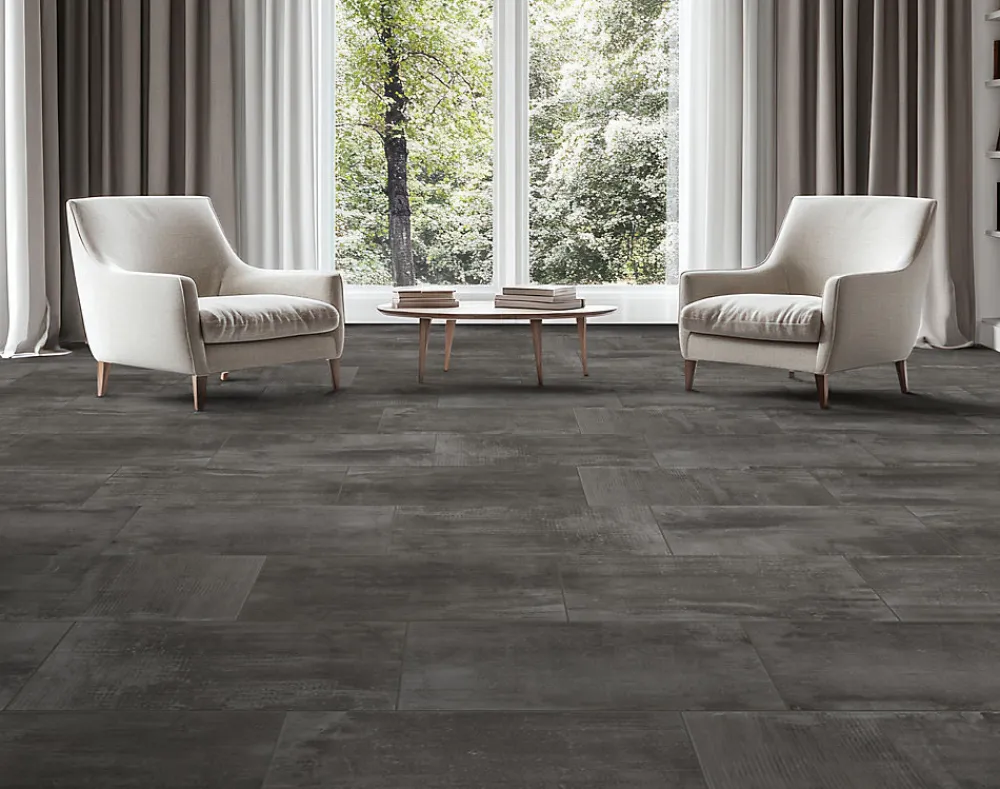 Carrelage sol et mur intérieur grès cérame brun effet pierre L.60 x l.30 cm x ép.9,5 mm, Dourtio- Carrelage Mural Effet Pierre|Carrelage Sol Effet Pierre