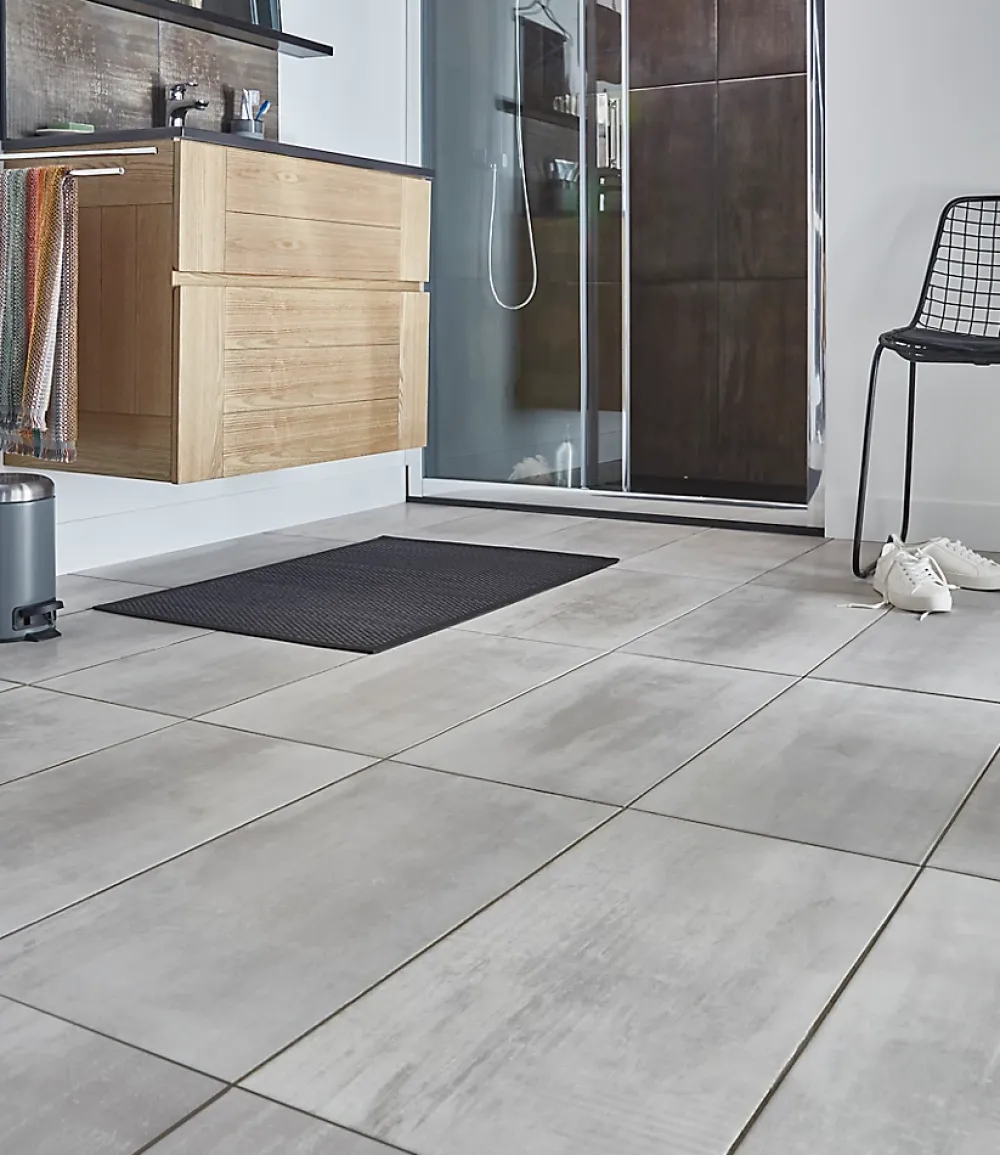 Carrelage sol et mur intérieur grès cérame brun effet pierre L.60 x l.30 cm x ép.9,5 mm, Dourtio- Carrelage Mural Effet Pierre|Carrelage Sol Effet Pierre