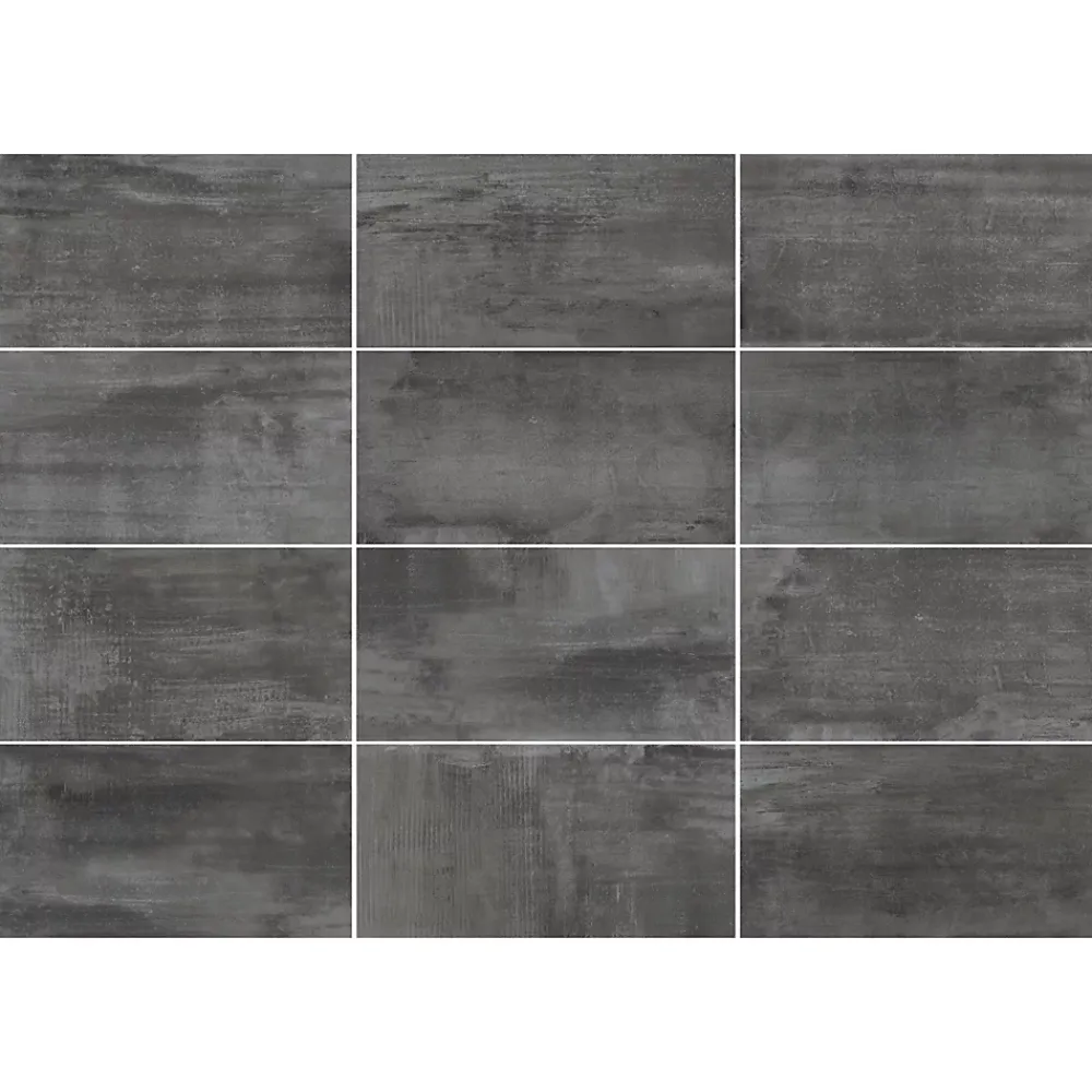 Carrelage sol et mur intérieur grès cérame brun effet pierre L.60 x l.30 cm x ép.9,5 mm, Dourtio- Carrelage Mural Effet Pierre|Carrelage Sol Effet Pierre
