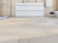 Carrelage sol et mur intérieur effet pierre beige L.120 x l.60 cm x ép.9,5 mm, Illusion- Carrelage Mural Pour Pièce À Vivre|Carrelage Mural Effet Pierre