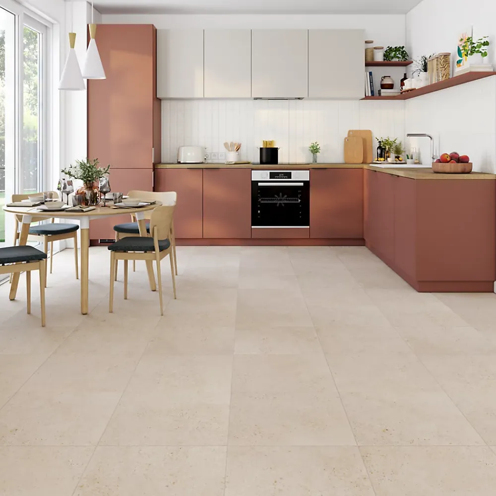 Carrelage Mural Pour Wc|Carrelage Mural Effet Béton<Carrelage sol et mur intérieur effet pierre beige mat L.45 x l.45 cm x ép.8,5 mm, Rodas