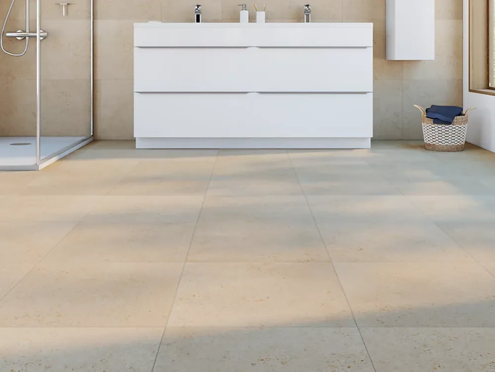 Carrelage Mural Pour Wc|Carrelage Mural Effet Béton<Carrelage sol et mur intérieur effet pierre beige mat L.45 x l.45 cm x ép.8,5 mm, Rodas