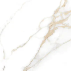 Carrelage sol et mur intérieur en grès cérame effet marbre blanc poli L.60 x l.60 cm x ép.9 mm, Fiordo Reve- Carrelage Mural Effet Marbre|Carrelage Sol Pour Pièce À Vivre