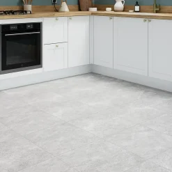Carrelage Mural Effet Béton|Carrelage Mural Pour Wc<Carrelage sol et mur intérieur gris clair effet pierre L.45 x l.45 cm x ép.9,1 mm, Limo