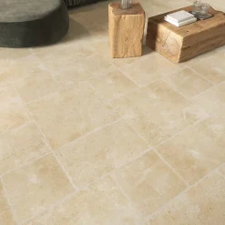 Carrelage Mural Pour Wc|Carrelage Mural Pour Salle De Bains<Carrelage sol et mur intérieur effet pierre ivoire mat L.50 x l.50 cm x ép.9 mm, Sunstone