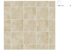Carrelage Mural Pour Wc|Carrelage Mural Pour Salle De Bains<Carrelage sol et mur intérieur effet pierre ivoire mat L.50 x l.50 cm x ép.9 mm, Sunstone