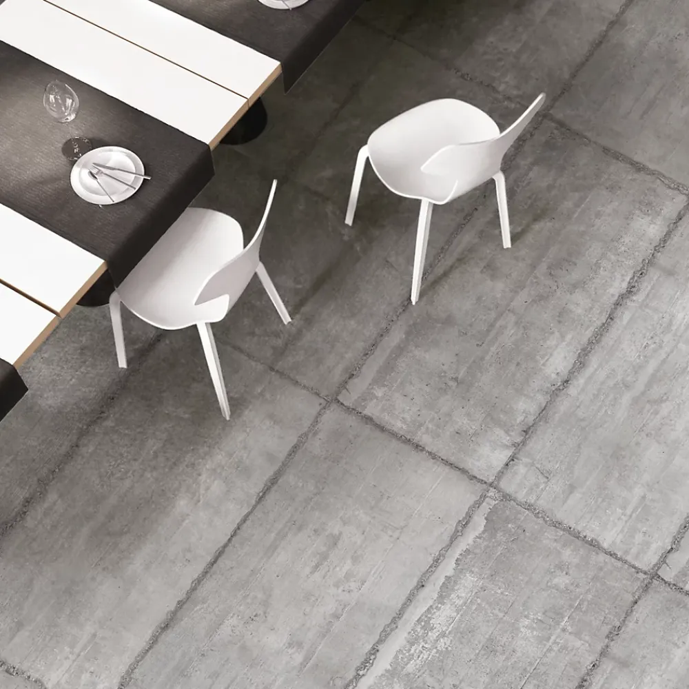 Carrelage Mural Effet Béton|Carrelage Sol Effet Béton<Carrelage sol et mur intérieur effet béton gris industriel L.120 x l.60 cm x ép.9 mm, Industrie