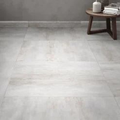Gresmalt Carrelage sol et mur intérieur en grès cérame émaillé effet béton gris mat L.60 x l.60 cm ép.7,4 mm, Upper- Carrelage Mural Effet Béton|Carrelage Sol Effet Béton