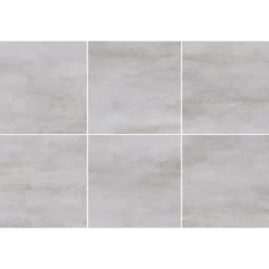 Gresmalt Carrelage sol et mur intérieur en grès cérame émaillé effet béton gris mat L.60 x l.60 cm ép.7,4 mm, Upper- Carrelage Mural Effet Béton|Carrelage Sol Effet Béton