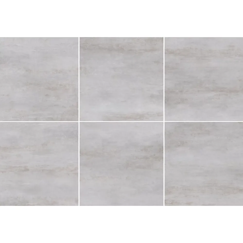 Gresmalt Carrelage sol et mur intérieur en grès cérame émaillé effet béton gris mat L.60 x l.60 cm ép.7,4 mm, Upper- Carrelage Mural Effet Béton|Carrelage Sol Effet Béton