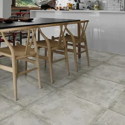 Carrelage sol et mur intérieur en grès cérame émaillé effet béton gris L.60 x l.60 cm x ép.8 mm Malt- Carrelage Mural Effet Béton|Carrelage Sol Effet Béton