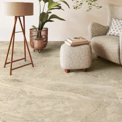 Carrelage Mural Effet Pierre|Carrelage Mural Pour Douche<Carrelage sol et mur intérieur effet pierre beige L.120 x l.60 cm x ép.9 mm, Siena