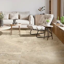 Carrelage Mural Effet Pierre|Carrelage Mural Pour Douche<Carrelage sol et mur intérieur effet pierre beige L.120 x l.60 cm x ép.9 mm, Siena