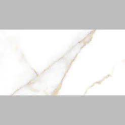 Carrelage Mural Pour Pièce À Vivre|Carrelage Mural Effet Marbre<Carrelage sol et mur intérieur en grès cérame émaillé effet marbre blanc et doré mat L.60 x l.30 cm x ép.9 mm, Fiordo Reve