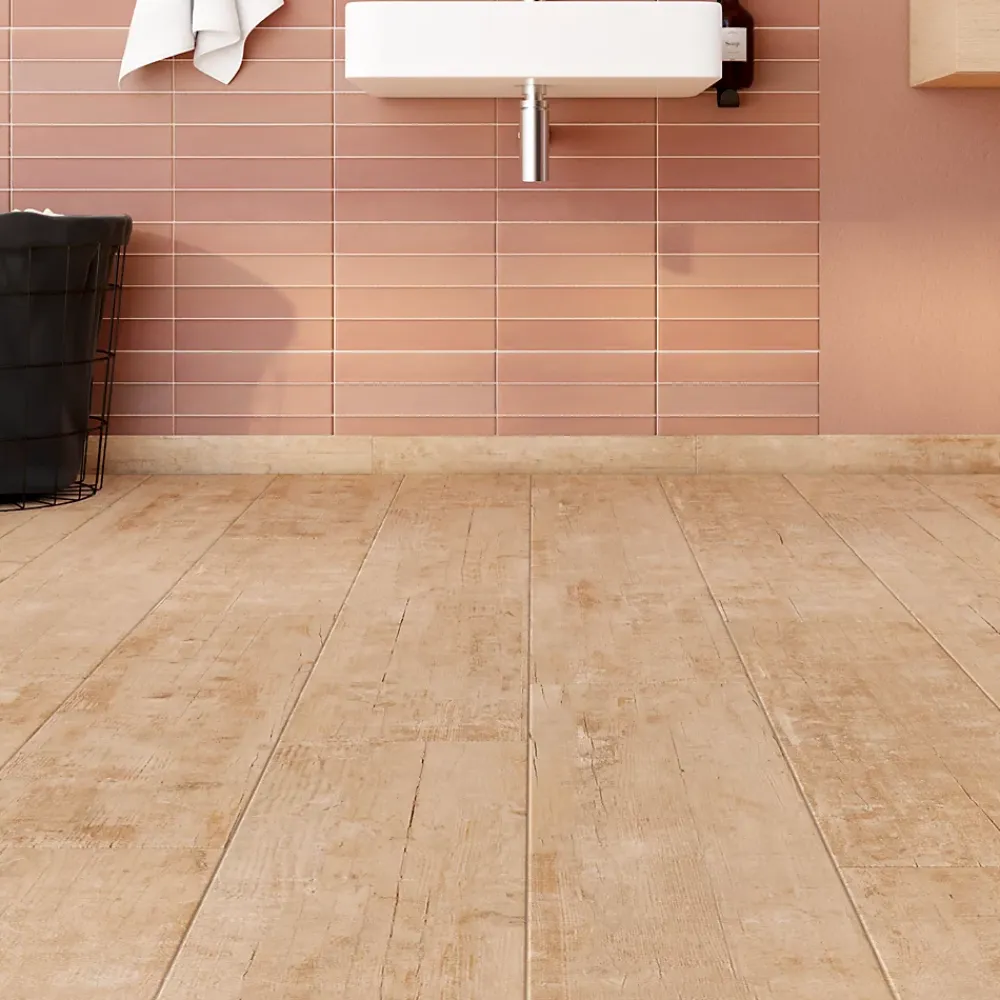 Carrelage sol et mur intérieur effet bois brut L.120 x l.23 cm x ép.9,7 mm, Endor- Carrelage Mural Effet Bois|Carrelage Mural Pour Cuisine