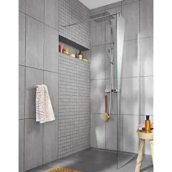 GoodHome Carrelage sol et mur intérieur gris effet pierre L.60 x l.30 cm x ép.9,5 mm, Oikos- Carrelage Mural Pour Wc|Carrelage Mural Pour Salle De Bains