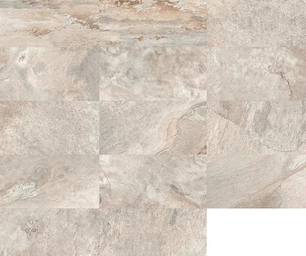 Carrelage sol et mur intérieur effet pierre beige mat L.60 x l.30 cm x ép.9 mm, Denali- Carrelage Mural Effet Pierre|Carrelage Sol Effet Pierre