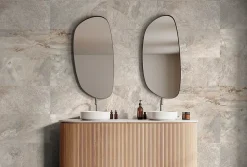 Carrelage sol et mur intérieur effet pierre beige mat L.60 x l.30 cm x ép.9 mm, Denali- Carrelage Mural Effet Pierre|Carrelage Sol Effet Pierre