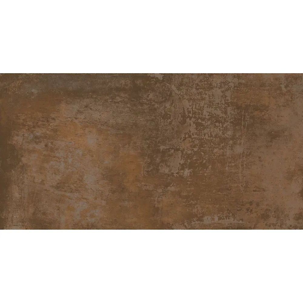 Carrelage Mural Pour Wc|Carrelage Mural Effet Béton<Carrelage sol et mur intérieur en grès cérame émaillé effet béton marron cuivré satin L.61 x l.31 cm x ép.8 mm, Malt