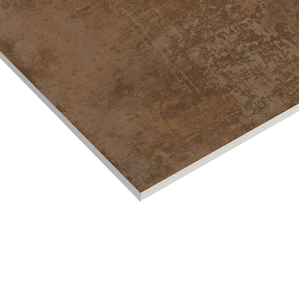 Carrelage Mural Pour Wc|Carrelage Mural Effet Béton<Carrelage sol et mur intérieur en grès cérame émaillé effet béton marron cuivré satin L.61 x l.31 cm x ép.8 mm, Malt