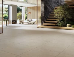 Cristacer Carrelage sol et mur intérieur / extérieur effet béton Blent Sand l.90 X L.90 cm rectifié 1er choix- Carrelage Sol Effet Béton