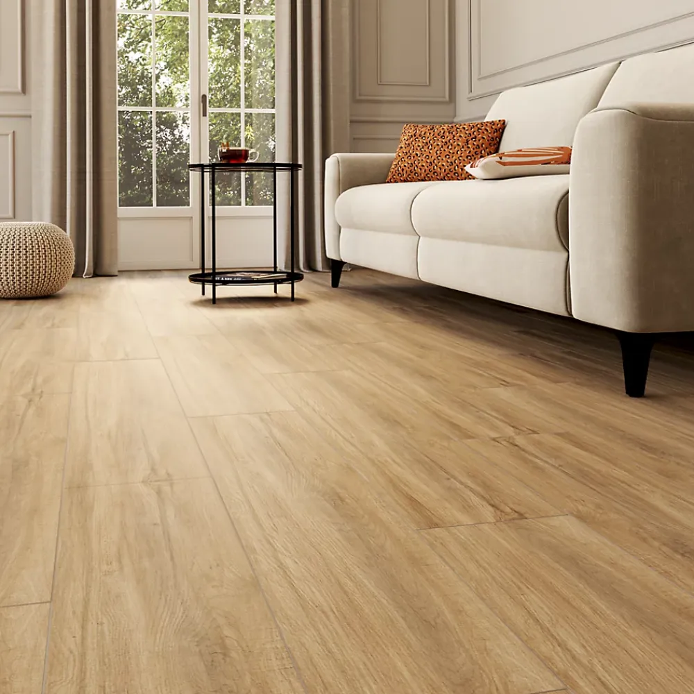 Alaplana Carrelage sol et mur intérieur effet parquet mat L.120 x l.23cm x ép.9,7mm , Svalbard- Carrelage Sol Effet Bois|Carrelage Sol Pour Cuisine