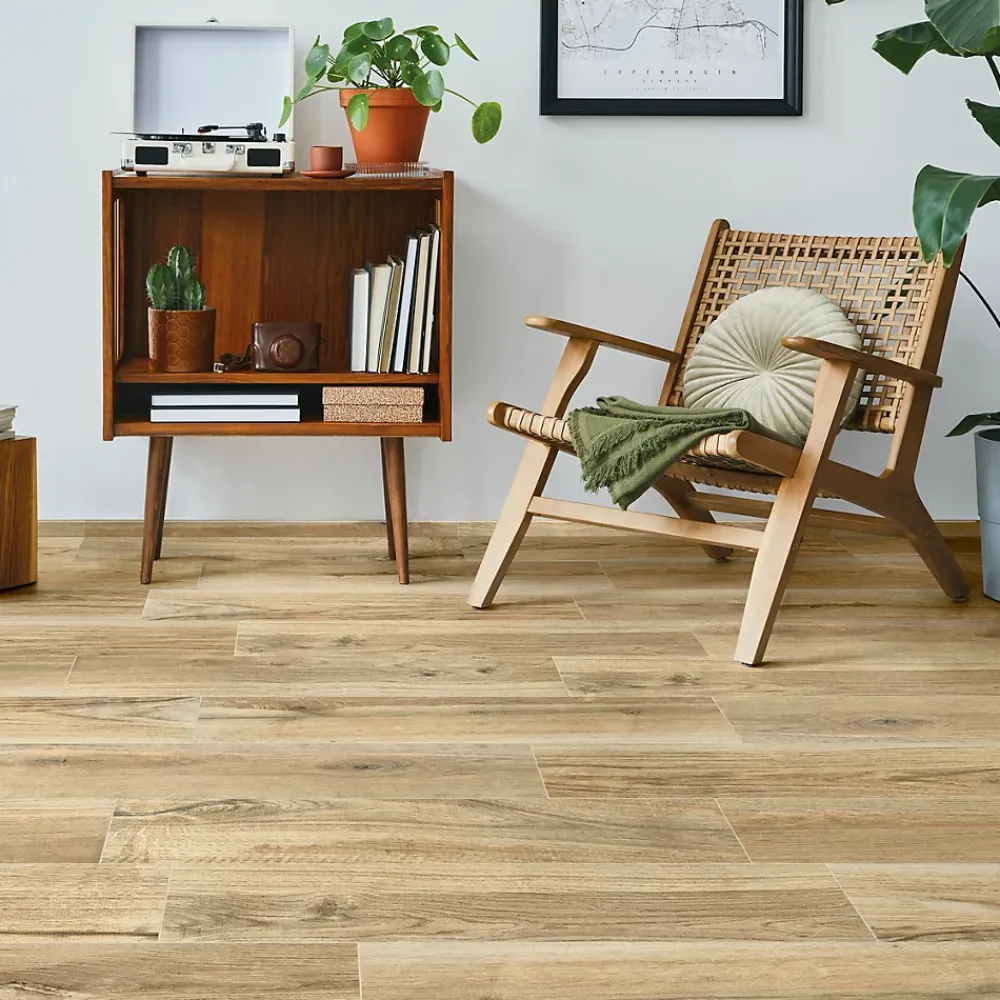 Carrelage Mural Pour Douche|Carrelage Mural Pour Salle De Bains<Carrelage sol et mur intérieur effet bois brut mat L.90 x l.15 cm, Woodland