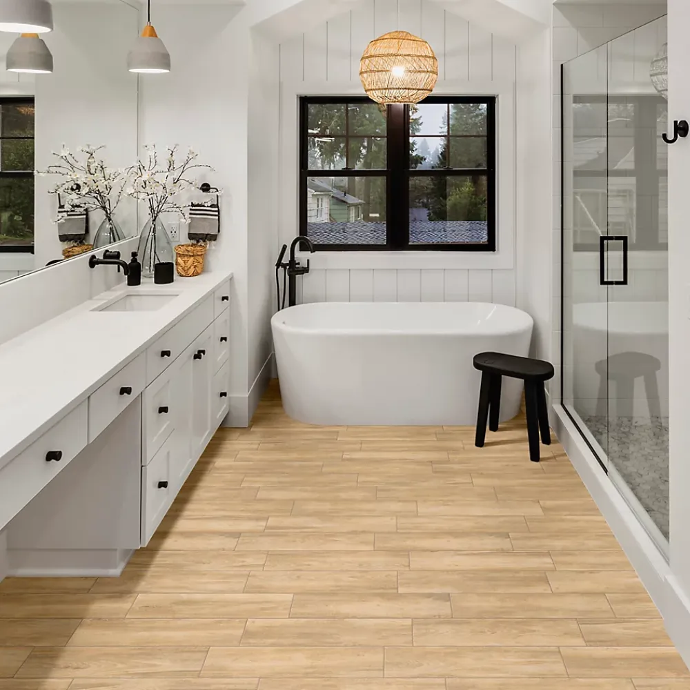 Carrelage sol et mur intérieur effet bois brut L.60 x l.15 cm x ép.8,5 mm, Kyra Rovere- Carrelage Mural Pour Douche|Carrelage Mural Pour Salle De Bains