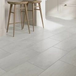 GoodHome Carrelage Mural Effet Pierre|Carrelage Mural Pour Douche<Carrelage sol et mur intérieur ivoire effet pierre L.60 x l.30 cm x ép.9,5 mm, Oikos