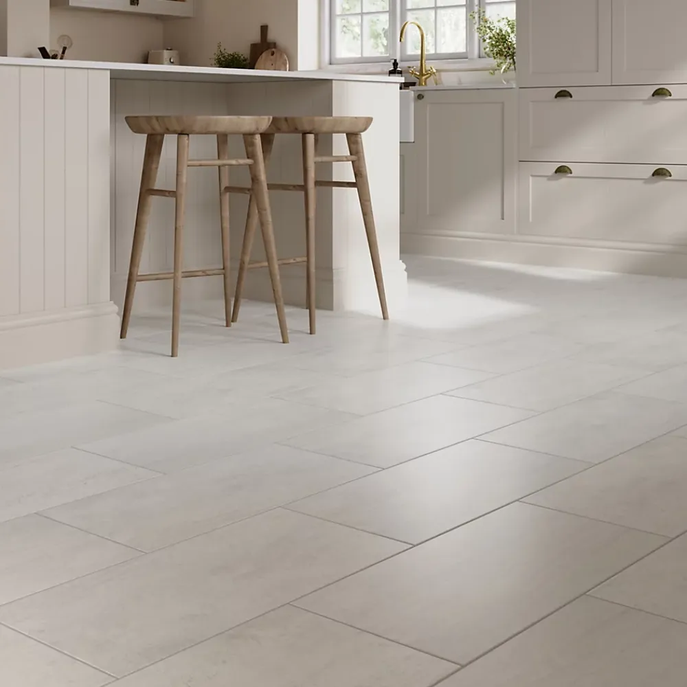 GoodHome Carrelage Mural Effet Pierre|Carrelage Mural Pour Douche<Carrelage sol et mur intérieur ivoire effet pierre L.60 x l.30 cm x ép.9,5 mm, Oikos