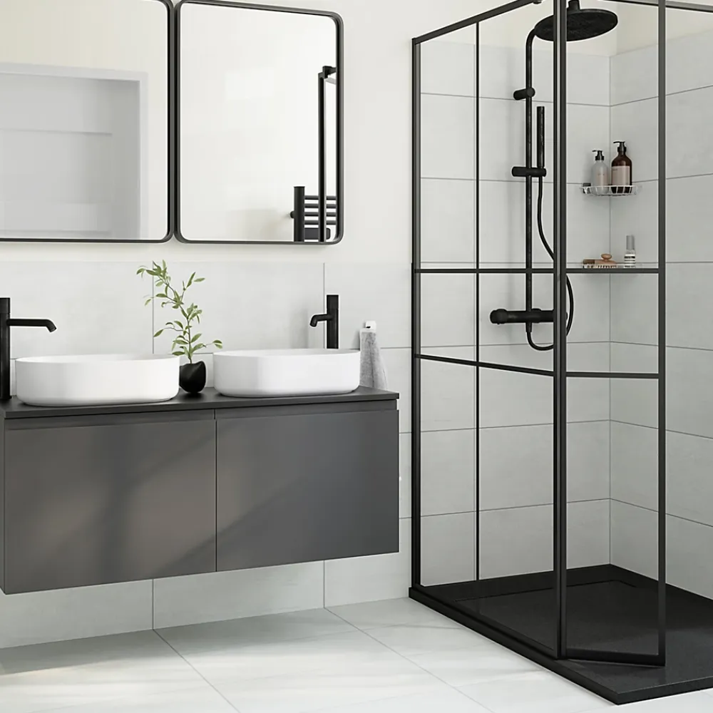 GoodHome Carrelage Mural Effet Pierre|Carrelage Mural Pour Douche<Carrelage sol et mur intérieur ivoire effet pierre L.60 x l.30 cm x ép.9,5 mm, Oikos