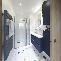 Carrelage Mural Pour Wc|Carrelage Mural Pour Douche<Carrelage sol et mur intérieur effet terrazzo L.60 x l.60 cm x ép.10 mm, Neotech Terazo