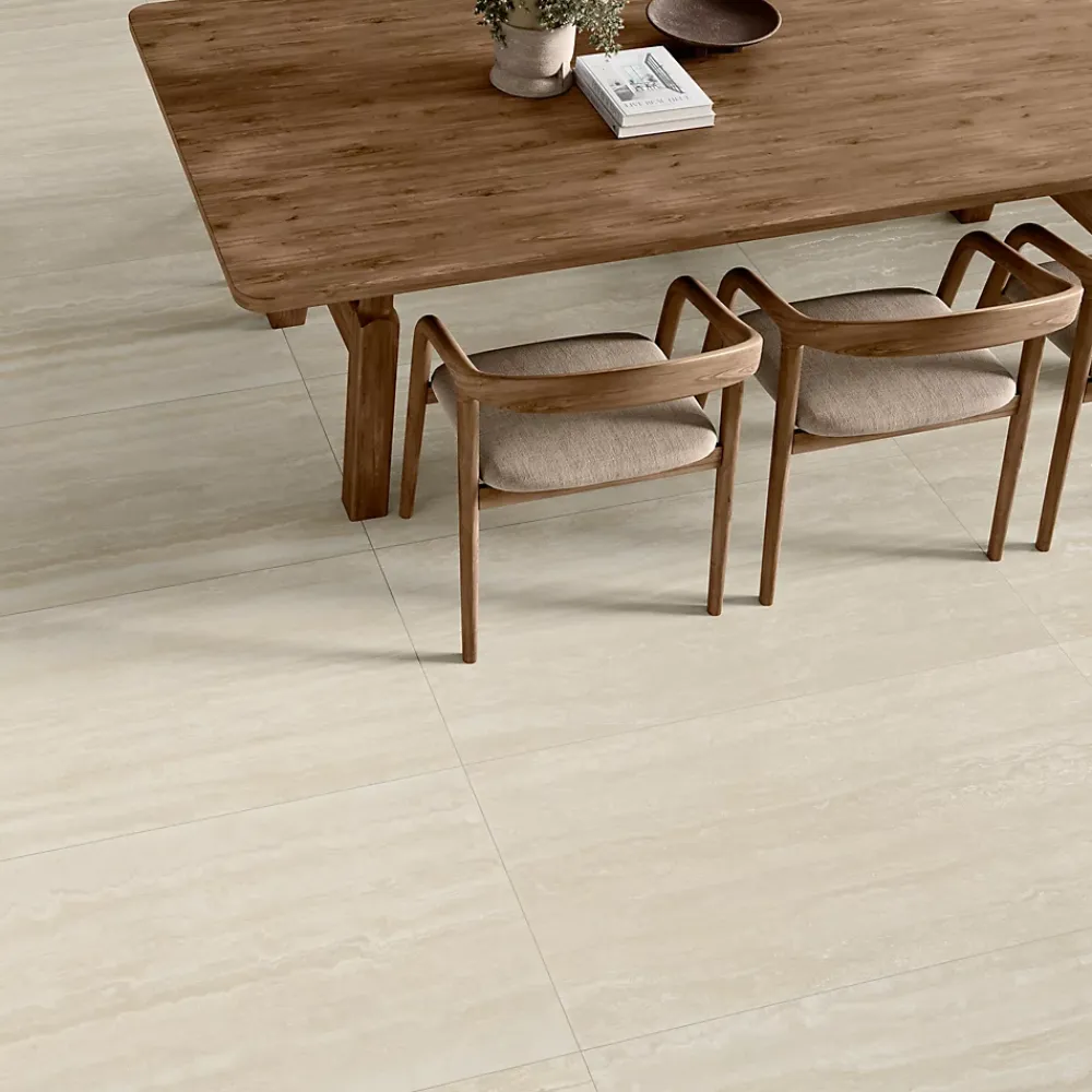 GoodHome Carrelage Mural Pour Wc|Carrelage Mural Effet Pierre<Carrelage sol et mur intérieur effet pierre beige L.120 x l.59,5 cm x ép.10 mm, Kyat